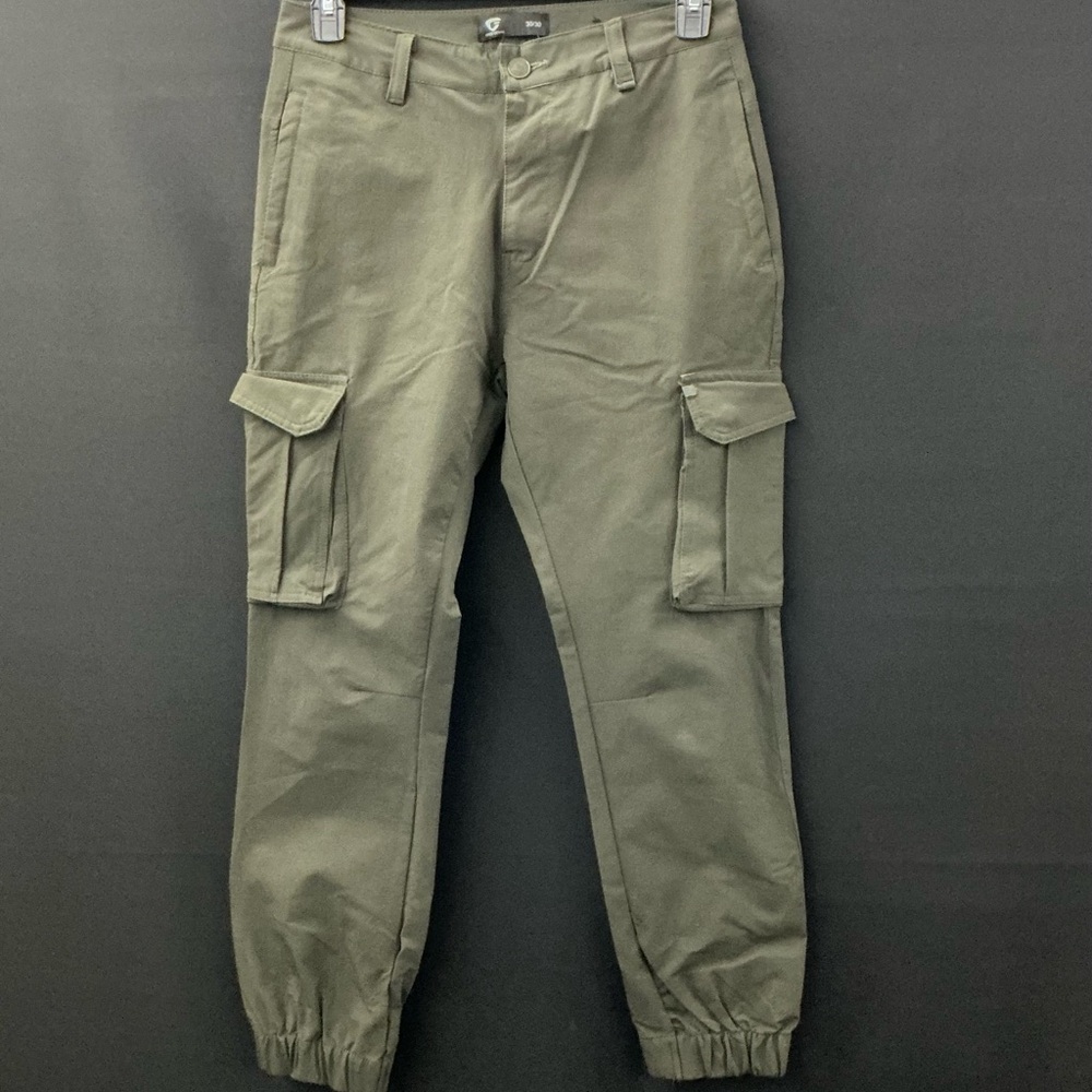 FRIED DENIM Cargo Joggers | Size 30x30 | Army Green
